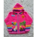 Dětský ručně vyšívaný svetr v Peru růžový – Zboží Dáma