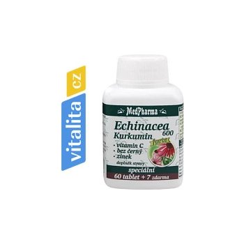 MedPharma Echinacea 600 Forte kurkumin vit. C bez černý zinek 67 tablet