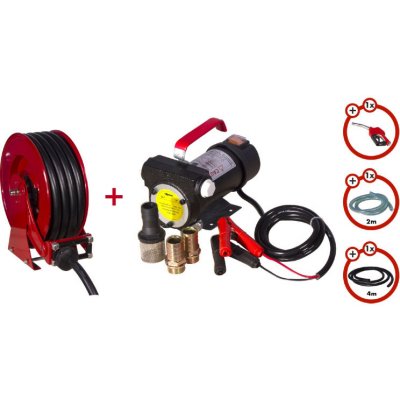 MW TOOLS Sada navíjecí buben na diesel s čerpadlem 24V MW-Tools SHD3415-SET3 24