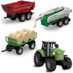 FARM SERVICE SET Traktor se třemi valníky se světly a zvuky – Zboží Mobilmania