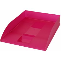 HERLITZ Box odkládací plný, transparentní, malina