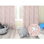 Biante Dětský dekorační závěs Leona LN-044 Origami ptáci na lososovém 130x180 cm – Zboží Mobilmania