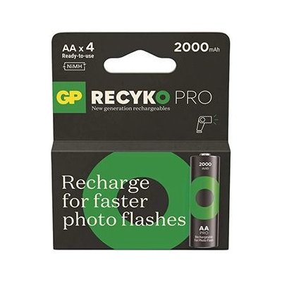 GP ReCyko Pro Photo Flash AA 4 ks B2629 – Zboží Živě