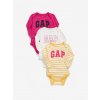 Kojenecké body GAP Baby body Logo bodysuit 3ks Barevná