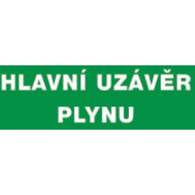 ČERVA 9903002799999 Tabulka bezpečnostní - Hlavní uzávěr plynu – Zbozi.Blesk.cz