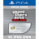 Grand Theft Auto Online Great White Shark Cash Card 1,250,000$