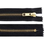 Kovový zip šíře 6 mm délka 12 cm 332 černá – Hledejceny.cz