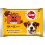 Pedigree Adult s výběrem s hovězím a drůbežím masem v želé 52 x 100 g