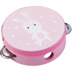 Adam Toys tamburína s motivem králíčka růžová – Zboží Dáma
