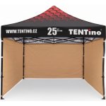 TENTino STEEL HEXAGON 3x3m 10B - SVĚTLE HNĚDÁ, konstrukce + střecha TENTino + 4x boční strana – Hledejceny.cz