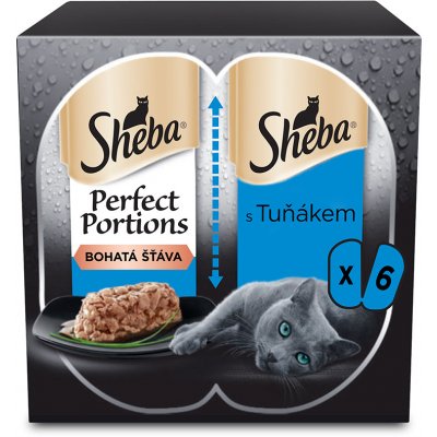 Sheba Perfect Portions s tuňákem 6 x 37,5 g – Sleviste.cz