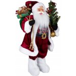 Home of Christmas Vánoční dekorace Santa se stromečkem a dárky 60 cm – Hledejceny.cz