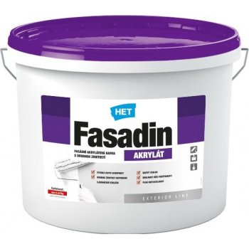 HET FASADIN AKR.FASÁDNÍ BARVA BÍLÁ 7 KG