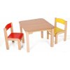 Dětský stoleček s židličkou Hajdalánek stolek Maty + židličky Luca žlutá červená