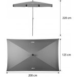 Nils Camp NC7826 125 cm odstíny šedé – Sleviste.cz