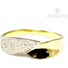 Prsteny Adanito BRR0053G Zlatý se zirkony