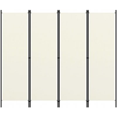 ZBXL 4dílný skládací paraván bílý 200 x 180 cm – Zboží Dáma