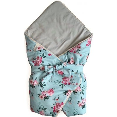 Pinkie Zavinovačka Bellou BIO Turquoise Flowers BIO – Hledejceny.cz