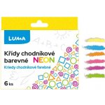 Luma křídy chodníkové 6 ks neon – Zboží Dáma