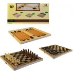 DŘEVĚNÉ ŠACHY 3v1 – Zboží Živě