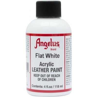 Angelus Acrylic Paint barva na kůži a koženku 118 ml flat white 105 – Zboží Dáma
