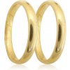 Prsteny Zlatnictví Zlatíčko Snubní prsteny ze žlutého zlata hladké úzké 04.B192
