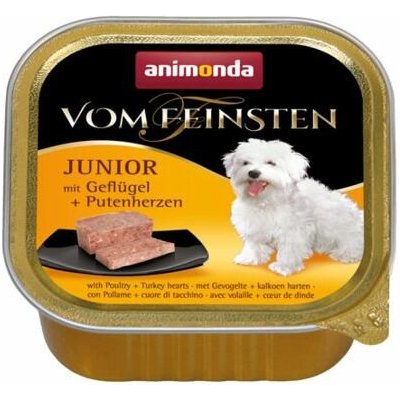 Animonda Vom Feinsten Junior Dog drůbeží a krůtí srdce 11 x 150 g