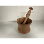 Dřevotéka Dřevěný hmoždíř vyřezávaný 9x10 cm – Zbozi.Blesk.cz