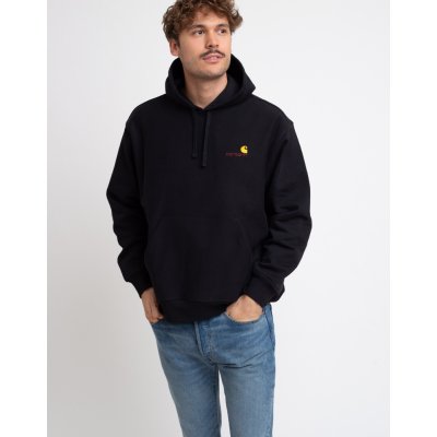 Carhartt WIP Hooded American Script Sweat Black