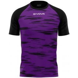 Givova Sportovní triko Pixel violet-black fialová