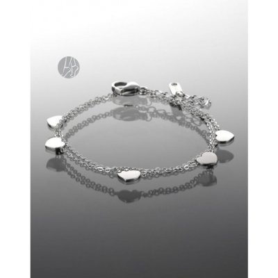 Prosperk Řetízek na nohu s drobnými srdíčky chirurgická ocel S4681 – Hledejceny.cz