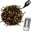 Vánoční osvětlení Voltronic 59741 Vánoční LED osvětlení 10 m teple bílá 100 LED + ovladač zelený kabel