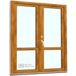 Kömmerling balkonové dveře 70 AD s příčkou O+OS klapačka pravé winchester/bílá 150 x 200 cm oboustranná klika + FAB + hliníkový práh – Hledejceny.cz