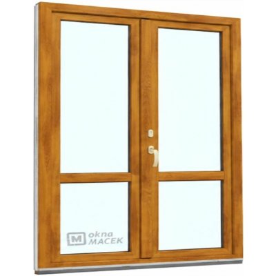 Kömmerling balkonové dveře 70 AD s příčkou O+OS klapačka pravé winchester/bílá 150 x 200 cm oboustranná klika + FAB + hliníkový práh – Hledejceny.cz