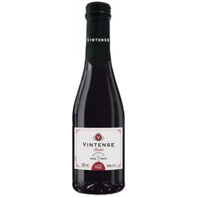 Vintense Odrůdové nealkoholické víno červené Merlot 200 ml