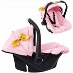 bayer Design Autosedačka pro panenky se stříškou růžová/zlatá – Zboží Dáma