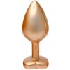 Anální kolík Dream Toys Gleaming Love Plug Matte Gold Medium