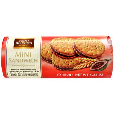 Feiny Biscuits Mini Sandwich Sušenky s čokoládovou náplní 180 g – Hledejceny.cz
