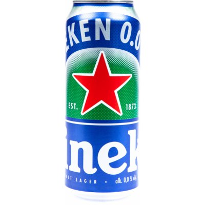 Heineken světlé nealkoholické 0% 0,5 l (plech) – Zboží Mobilmania