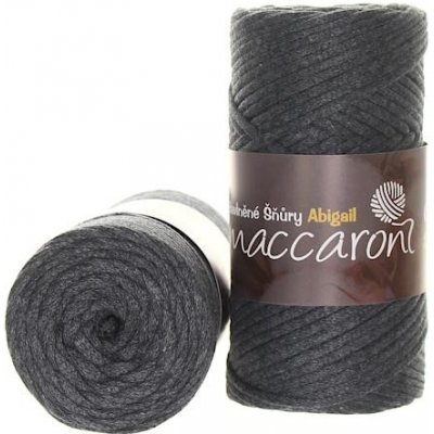 Maccaroni Bavlněné šňůry 3 mm tmavě šedá 105 – Sleviste.cz