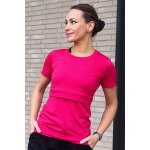 Krásná mamka kojicí tričko Love malina – Zboží Dáma