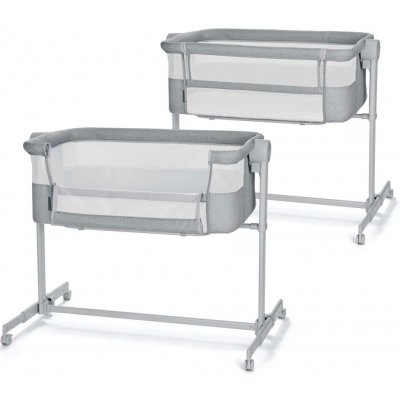 KinderKraft Postýlka polohovatelná Nestee Up2 Full Light Grey – Sleviste.cz