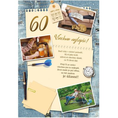 ARGUS Přání k 60. narozeninám 15-8017c60 – Hledejceny.cz