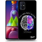 Pouzdro Picasee silikonové Samsung Galaxy M51 M515F - Brain - White černé – Zboží Mobilmania