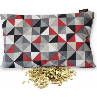 GADEO nahřívací špaldový polštářek TROJÚHELNÍKY červené 28x38 cm – Hledejceny.cz