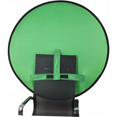 Green Screen Round Green Chromakey pozadí pro křeslo pro vlogy E-sport – Zboží Mobilmania
