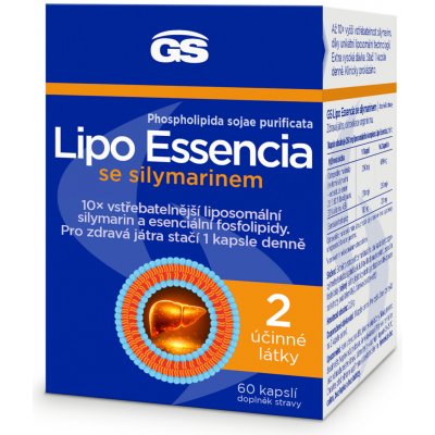 GS Lipo Essencia se silymarinem 60 kapslí – Hledejceny.cz