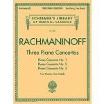 Sergej Rachmaninov Three Piano Concertos Nos. 1 2 And 3 noty na čtyřruční klavír – Hledejceny.cz