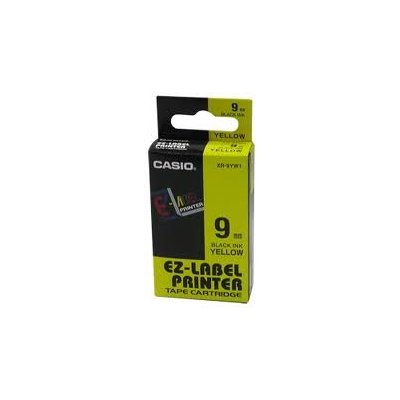 Páska do tiskárny štítků Casio XR-9YW1 9mm černý tisk/žlutý podklad – Hledejceny.cz