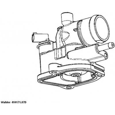 WAHLER Termostat, chladivo 410171.87D